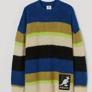 Kangol x H&M stripped logo sweater